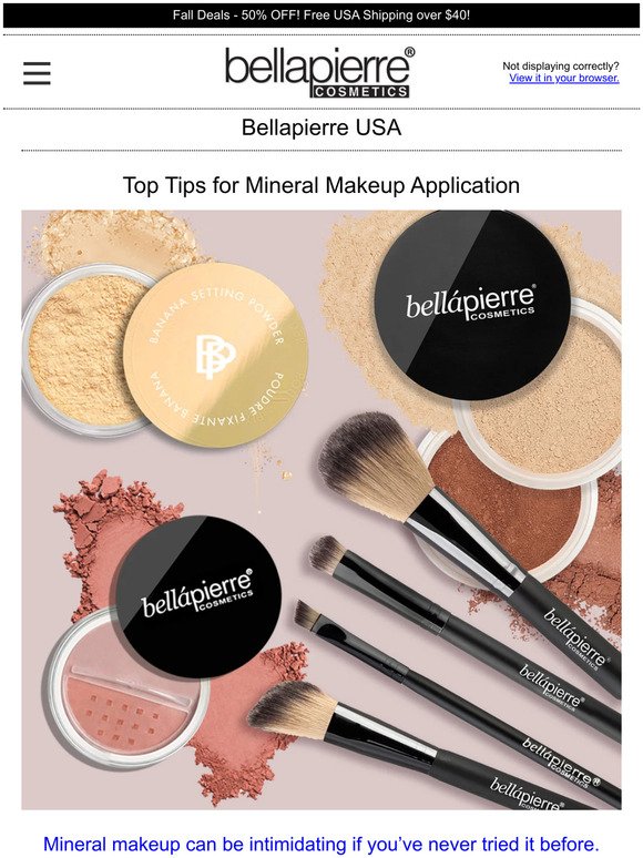 Top Tips for Mineral Makeup Application - Bellapierre Cosmetics US