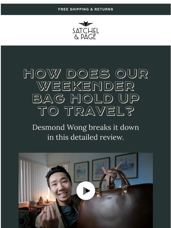 Satchel & Page What do our bags look like after travel? ️ Milled