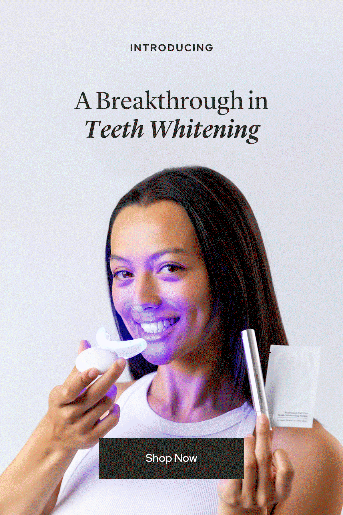 Professional LED teeth whitening system coming soon 