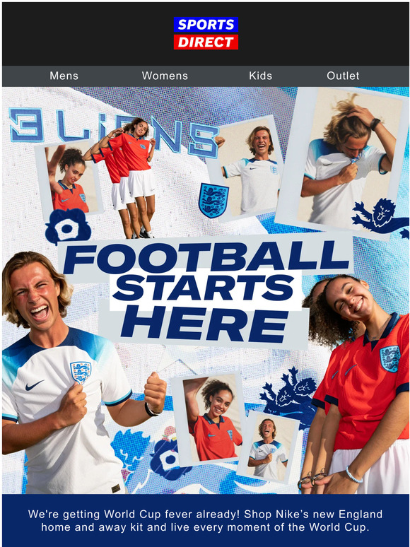 Sports Direct AU The new England home & away kits are here 🔥 Milled