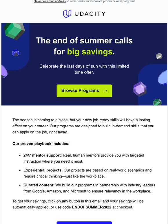 Summer Savings Program - How Does it Work? 