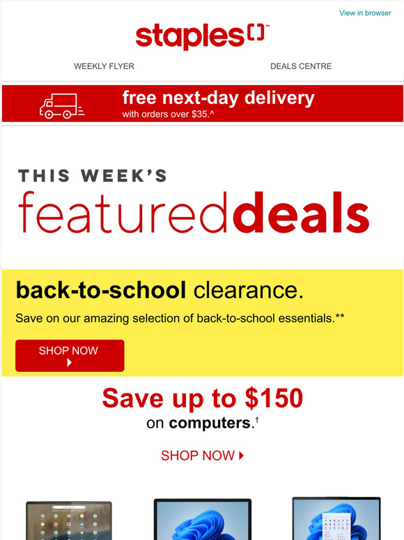 Staples Canada 🏃 More savings have arrived Milled