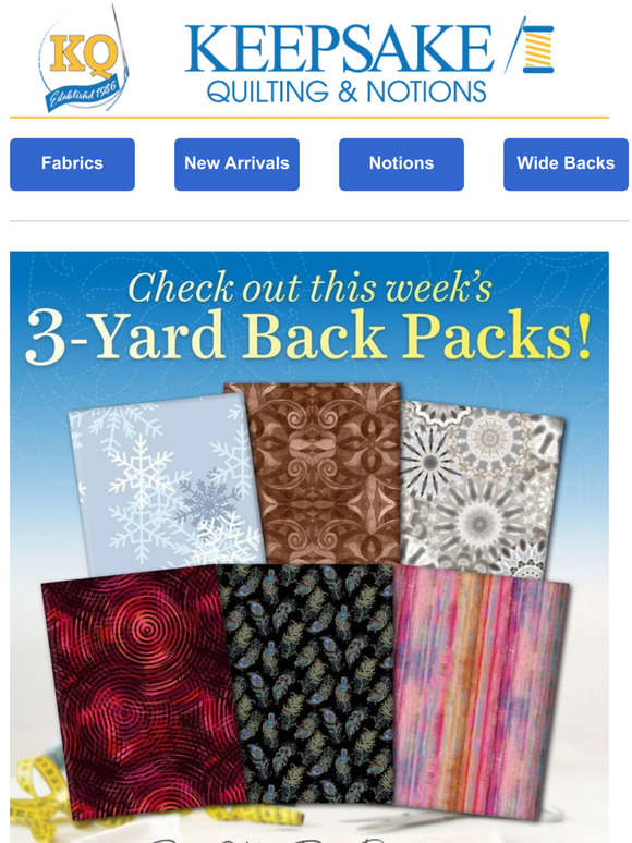 Keepsake Quilting 🤯 🤯 WOW Wide Back Wednesday Double Feature! 🤯 🤯