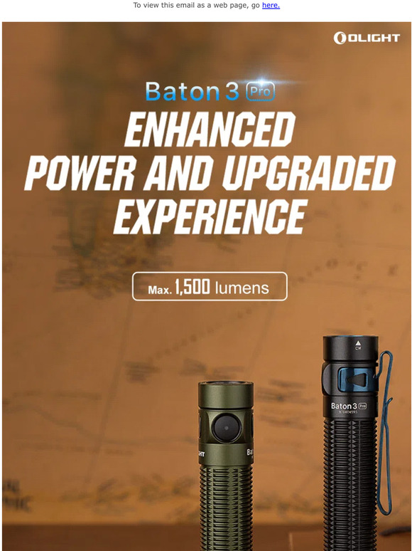 Olight NEW! Introducing a 30 performance boost! Milled