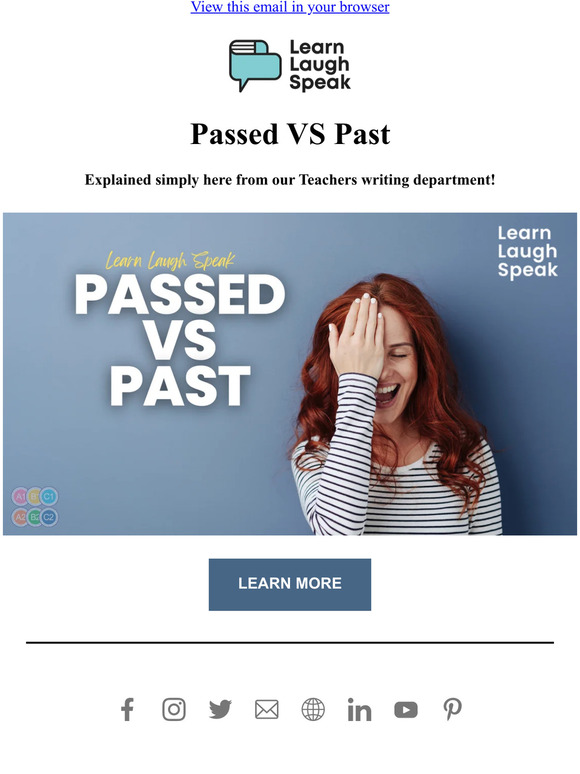 Learn Laugh Speak Grammar Explained Passed VS Past! Milled