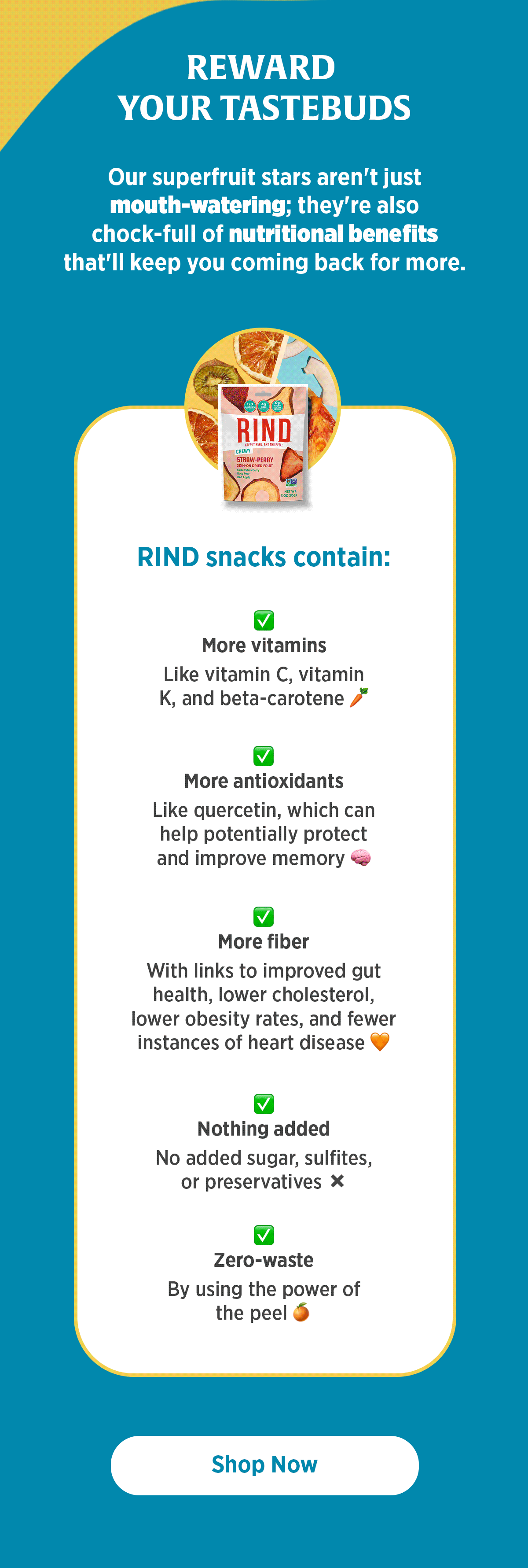 RIND Snacks Let's talk PEEL POWER 🍑⚡🥝 Milled
