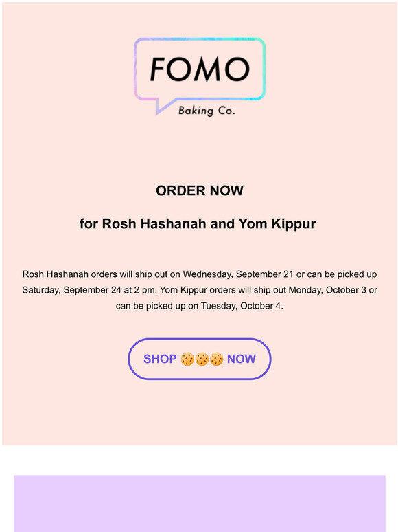 LAST CHANCE for Rosh Hashanah & Yom Kippur