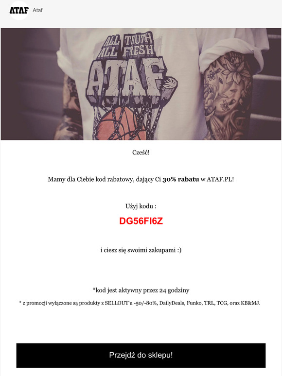 ☰ 🎁 -30% w ATAF! Tylko dla Ciebie! Tylko 24h! 🎁
