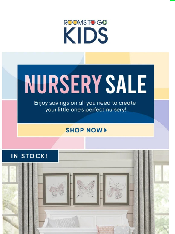 Rooms To Go Shop beautiful nursery sets at incredible prices! Milled