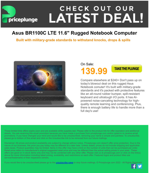 This rugged Asus notebook computer is now on sale