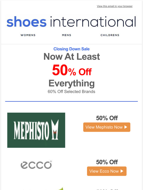 Closing Down Sale - At Least 50% Off All Stock