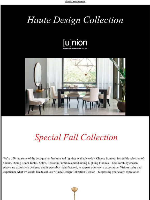 Special Fall Collection