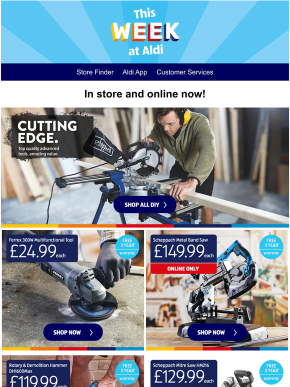 Aldi UK Get your DIY projects nailed with these new Specialbuys Milled
