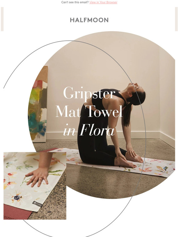 Halfmoon US Just in Gripster Mat Towel in Flora Milled