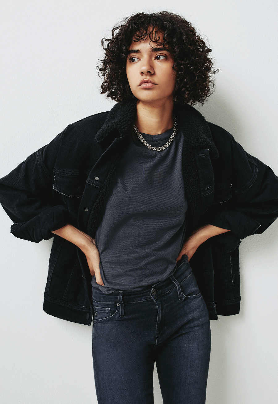 AG Jeans Just In Fall Sherpa Milled