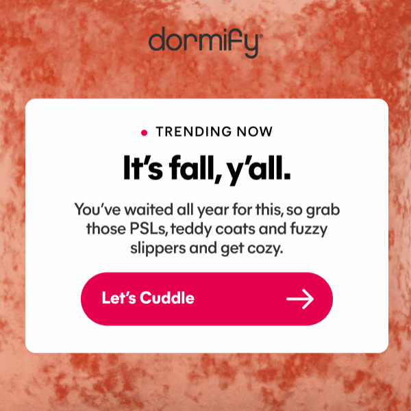 Dormify it’s officially cozy szn 🧸 Milled
