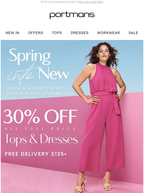 Portmans: Dress Code: Bright & Bold | 30% Off Dresses & Tops