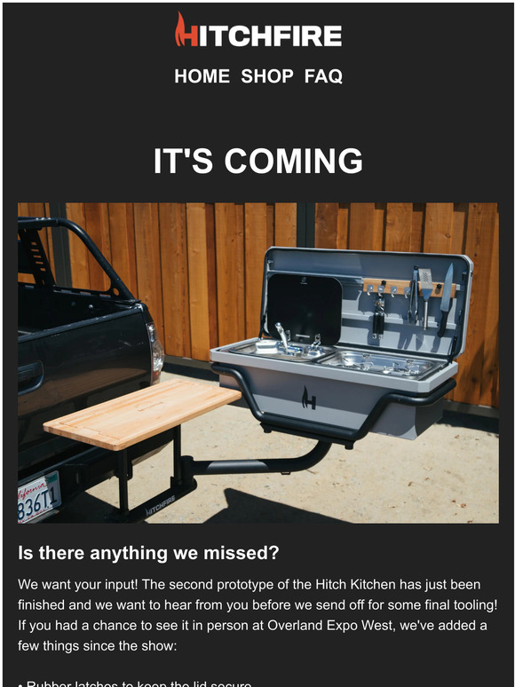 hitchfire The Hitch Kitchen is Coming!!! Milled