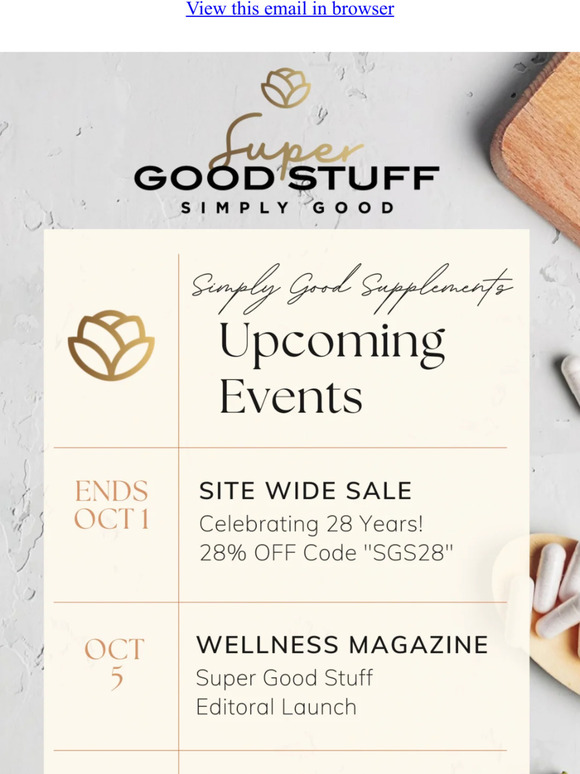 Re: Upcoming Events!