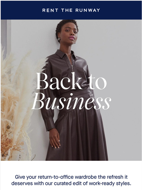 Rent the Runway Returntooffice wardrobe refresh, Milled