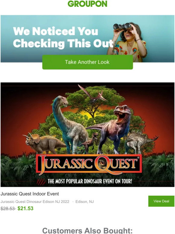 Groupon: Jurassic Quest at The New 