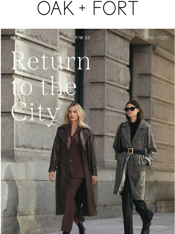 OAK + FORT Return To The City — New Fall Milled