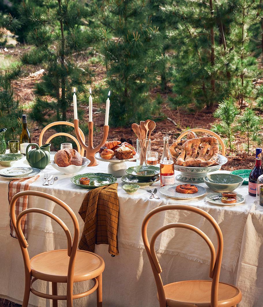 Una mesa que respira otoño