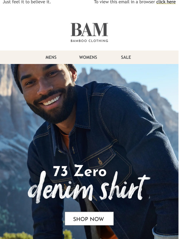Bamboo Clothing Introducing the 73 Zero Denim Shirt Milled