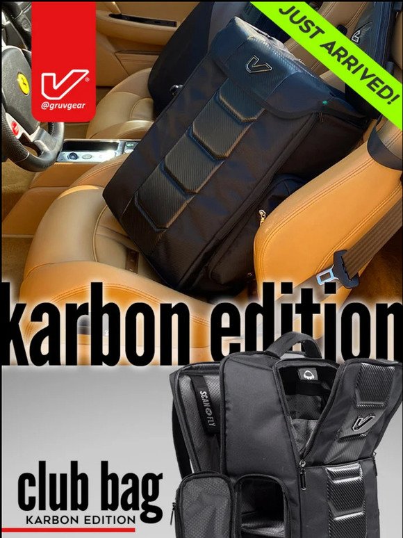 🤩 Wow. Karbon Edition bags shipped and selling out quick, but more coming...