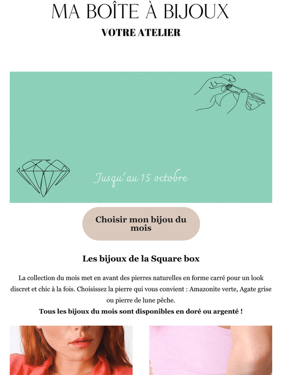 Choisissez le bijou du mois 💎
