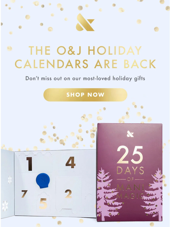 Olive & June HOLIDAY CALENDARS ARE BACK! Milled