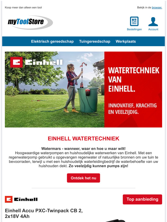 🟥 Einhell watertechniek 💧