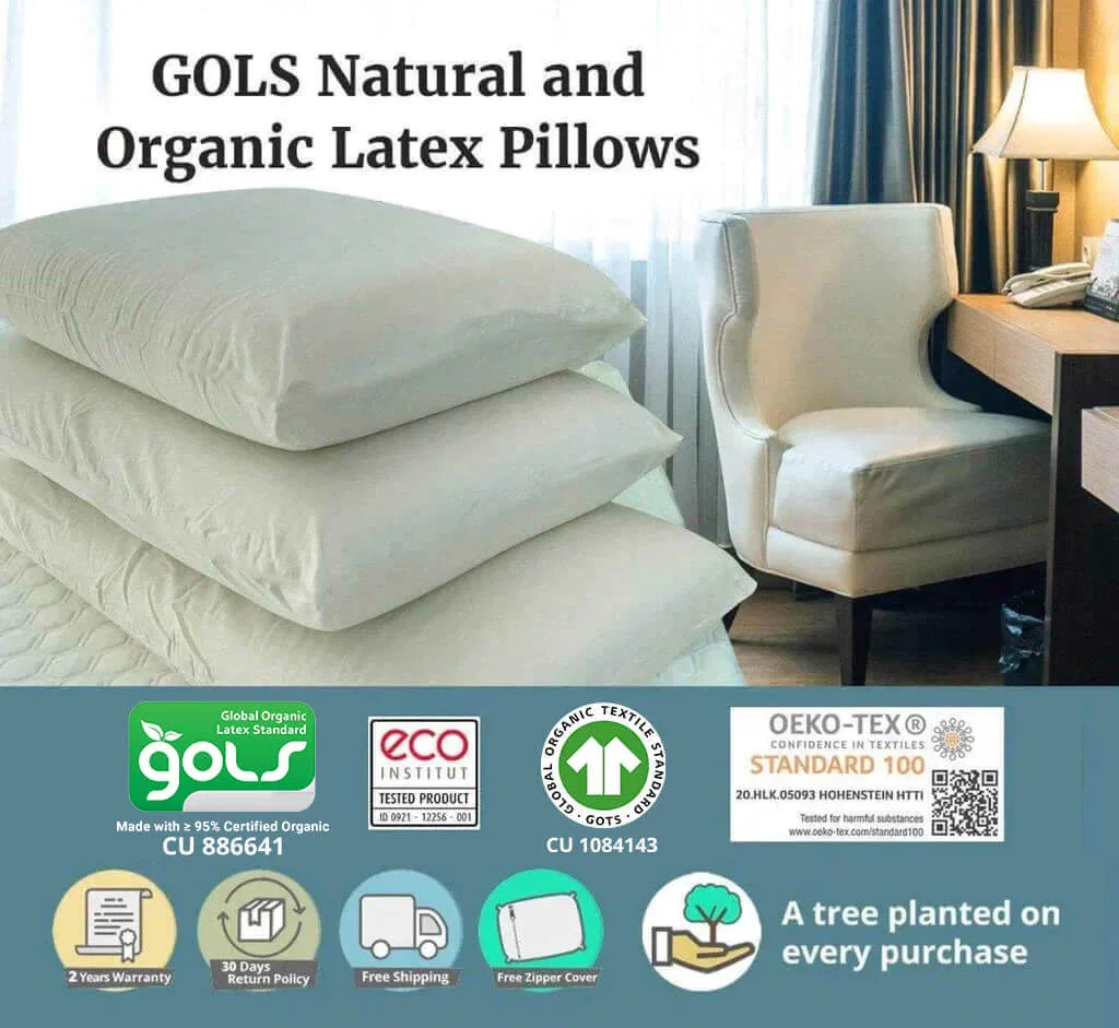 Turmerry Organic Latex Pillows
