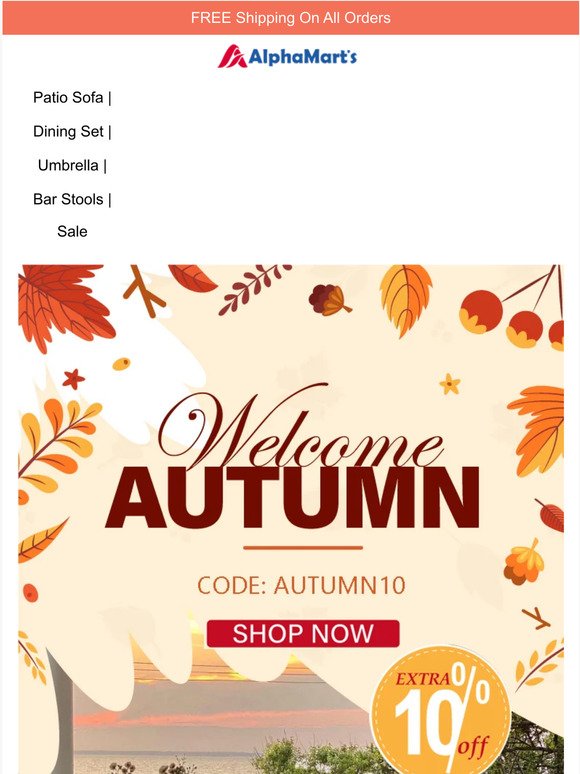 10% OFF | Autumn Refresh Sale is here! 🍁