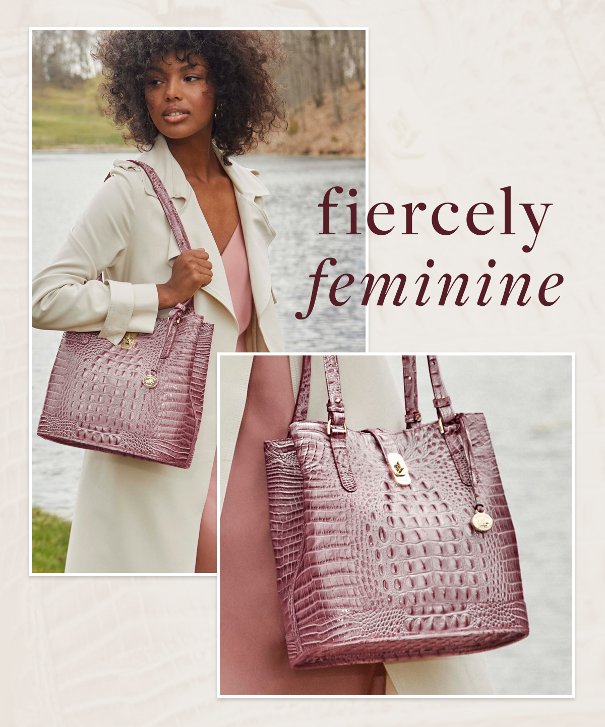 Brahmin Hallie in Pink