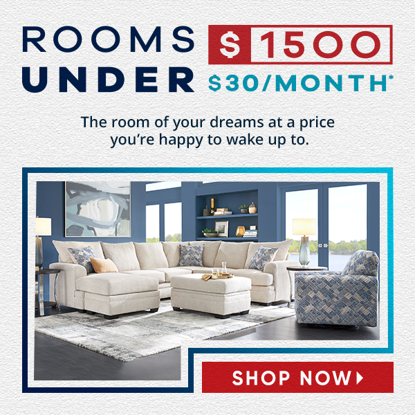 Rooms To Go Rooms Under 1500 makes beautiful rooms affordable! Milled