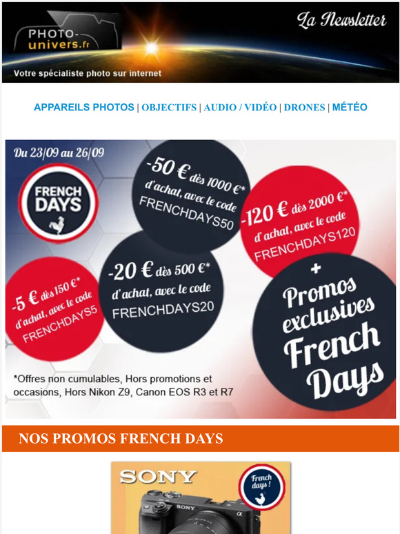 French Days, Profitez de remises exceptionnelles ! Découvrez les dernières nouveautés