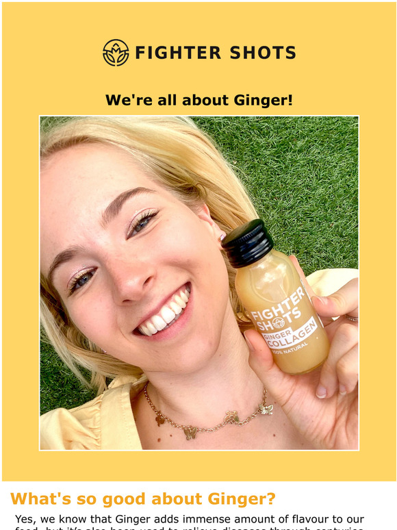 Hey Fighter, got Ginger? ⚡️