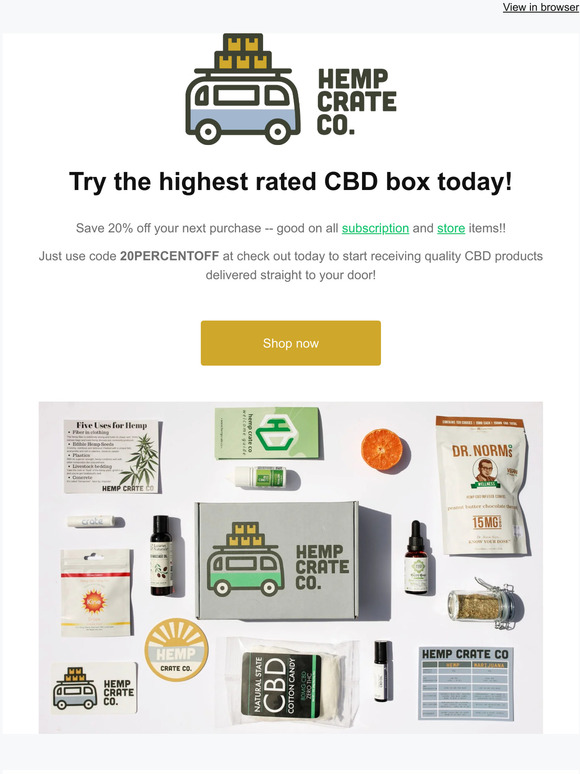 20% Off Your Entire Purchase!