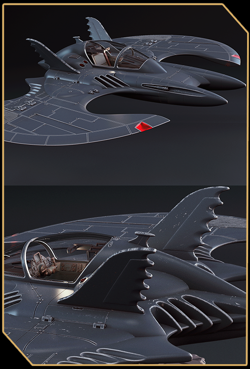 Batwing 1989 3D Printing Model | Assembly + Active