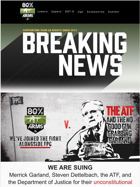 BREAKING NEWS: We're Suing The ATF 🚨