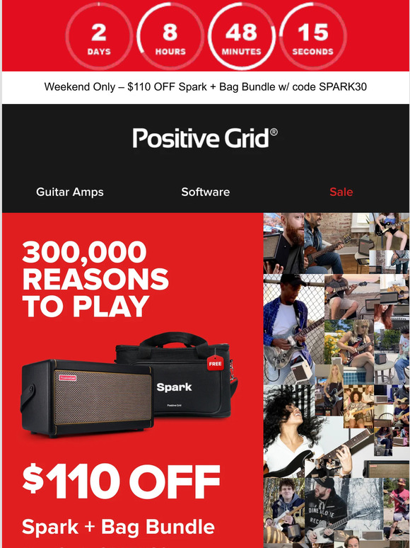 Positive Grid Spark Amp & Bag 110 Off 🔥 Milled