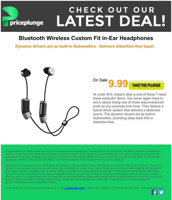 You can get Bluetooth Wireless in Ear Headphones for under 10 bucks