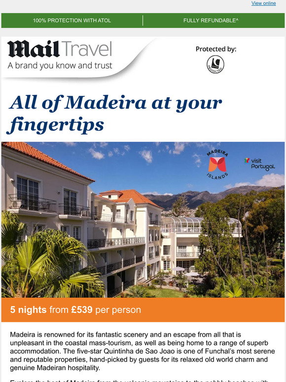 Daily Mail Experiences All of Madeira at your fingertips Milled