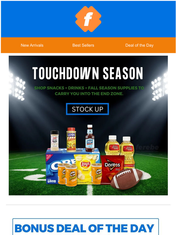 STOCK UP WITH THIS DISCOUNT 🏈🍂
