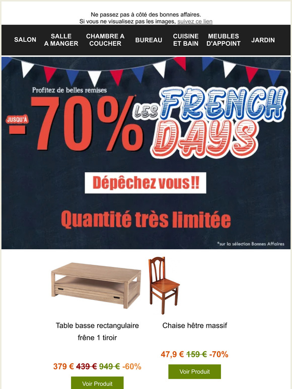 🇫🇷French Days: 📣 des offres exceptionnelles jusqu'à -70% 🛍️!