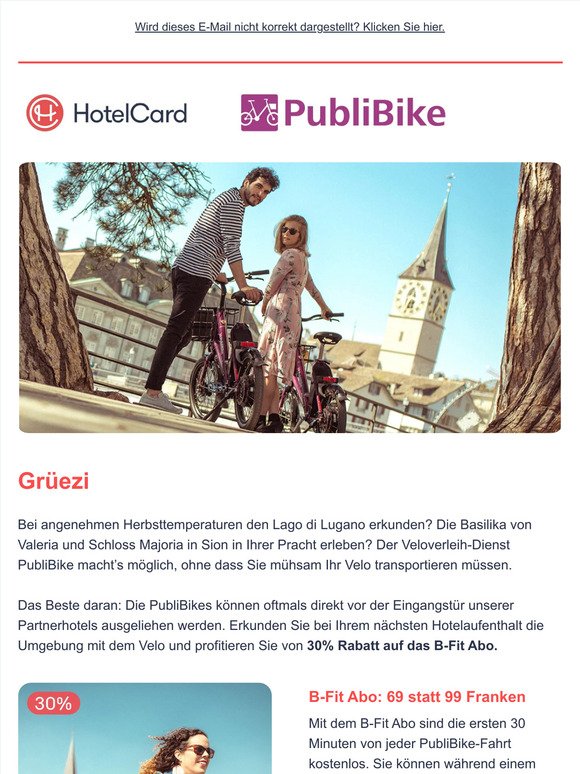 Mit PubliBike die Schweiz entdecken