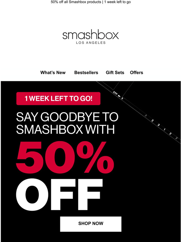 Last Chance | Say Goodbye to SMASHBOX in the UK