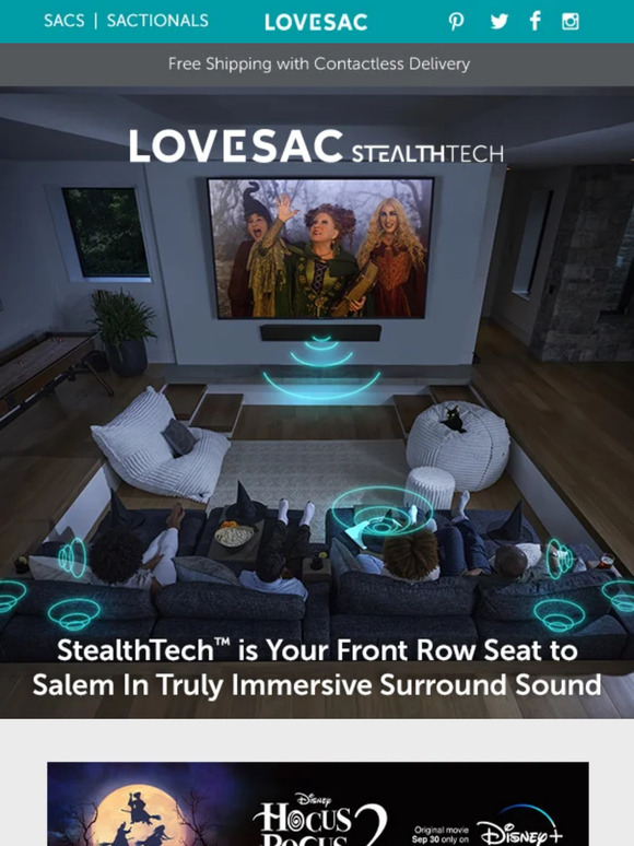 LoveSac Experience Disney's Hocus Pocus 2 in Truly Immersive Surround