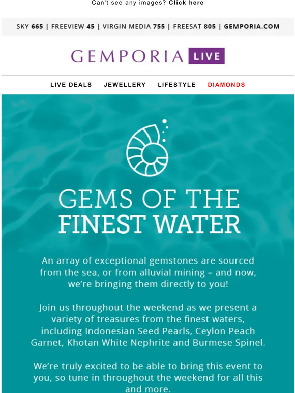 Gemporia The finest Gemstones from the finest water! 💧 Milled